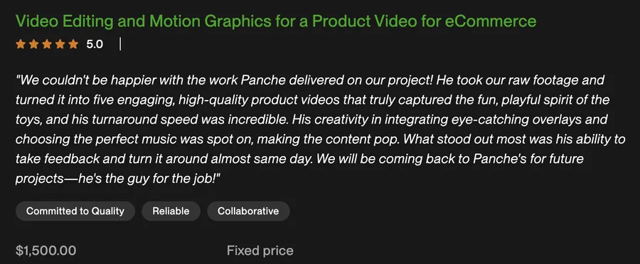 Client review